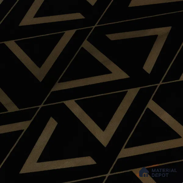 Glass Highlighter Wall Tile TL 00266 Noir Prism 2 ft x 1 ft Glossy Finish Ceramic Tile - 9 mm | Suitable For Kitchen, Bathroom & Accent/Feature Wall