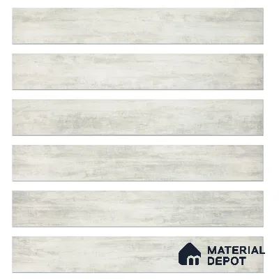 Wood Look Floor & Wall TL 02307 Acasta White 1400 x 200 mm Non Rectified Original Mould Wooden Plank | 8 Random Design | 2-3 mm Spacer is Mandatory | Suitable for Living Room, Bedroom, Office & Dining