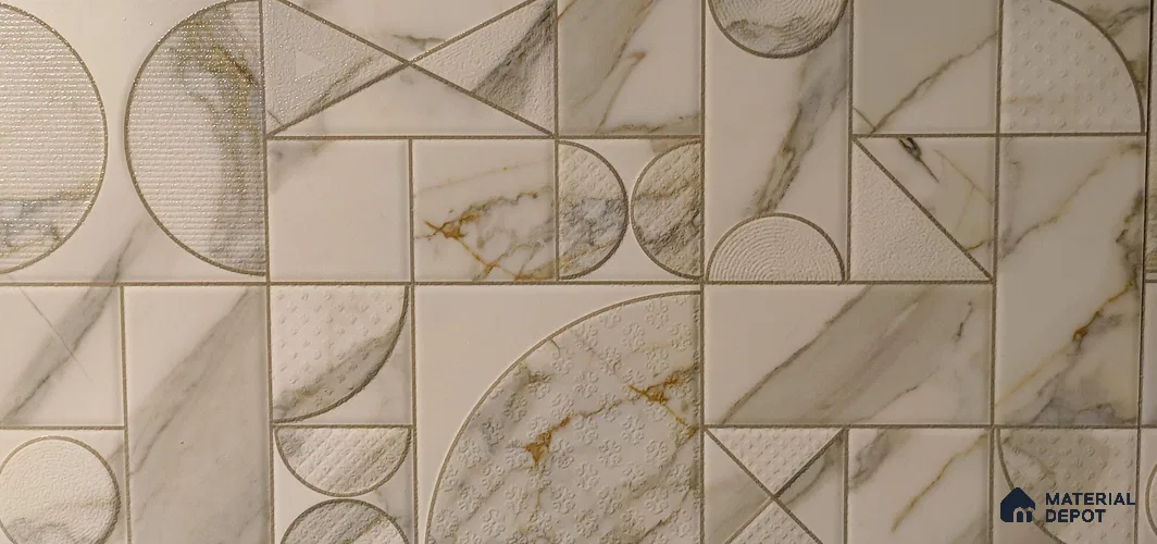 TL 04427 B Aspiris Satvario Highlighter 600 x 300 mm Carving Matte Finish Ceramic Wall Tile - 9 mm
