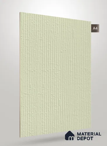 Pale Mint Green Fluted Solid Color NT 123 8 ft x 4 ft Matte Finish Decorative Laminate - 1 mm | Suitable for TV Unit,Wardrobe, Kitchen Cabinets
