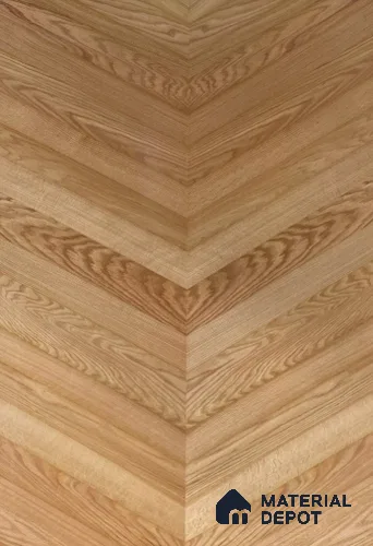Oak Center Joint 2440x1220 mm Silicon Natural Veneer - 3.7 mm