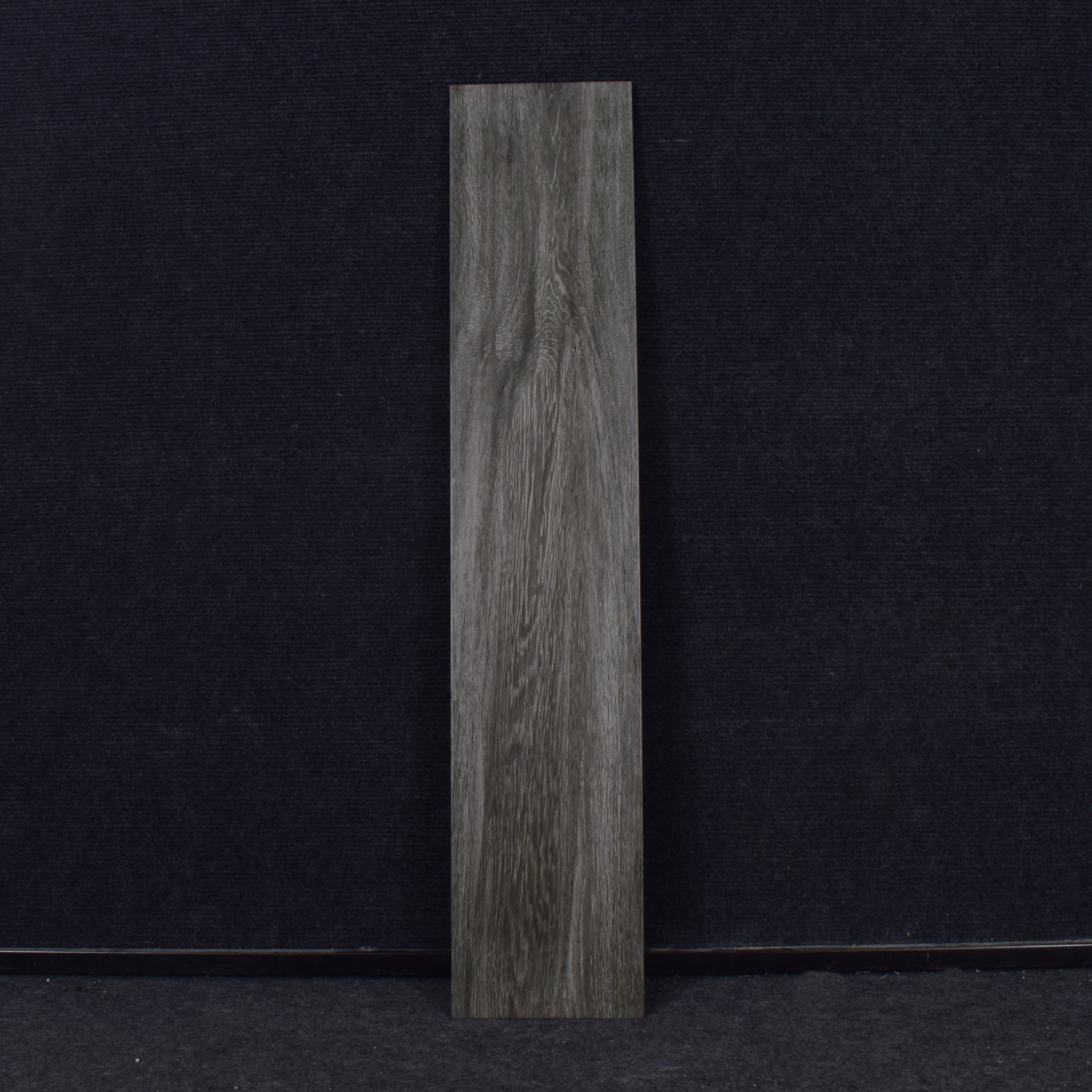 TL 01240 B Oaklore Nero 1000x200 mm Matte Finish Vitrified Wooden Look Floor Tile - 9 mm | 2-3 mm Spacer is Mandatory (Sample)