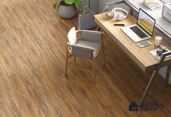 TL 01241 B Oaklore Taupe 1000x200 mm Matte Finish Vitrified Wooden Look Floor Tile - 9 mm | 2-3 mm Spacer is Mandatory (Sample)