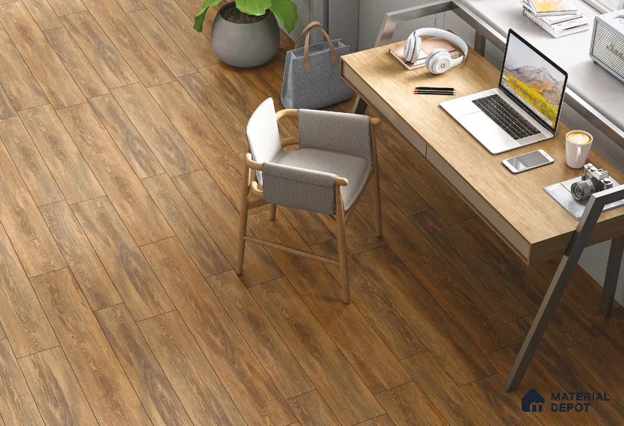 TL 01241 B Oaklore Taupe 1000x200 mm Matte Finish Vitrified Wooden Look Floor Tile - 9 mm | 2-3 mm Spacer is Mandatory (Sample)