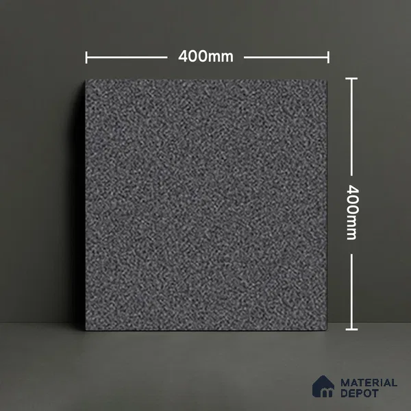 Parking Floor Tile TL 07558 Obsidian Eclipse | 16 x 16 inch | Anti Skid Matte Finish Heavy Duty Vitrified Tile - 12 mm | Suitable For Bathroom, Terrace, Balcony | Pattern Alignment May Vary | 2-3 mm Spacer is Mandatory