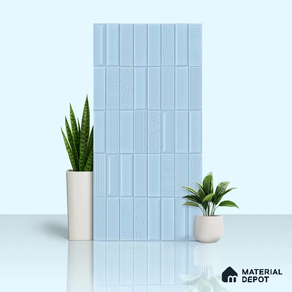 TL 00699 B Oceanic Surfer Series Navy Blue Matte Finish 4 ft x 2 ft Full Body Vitrified Tile - 9 mm (Sample)
