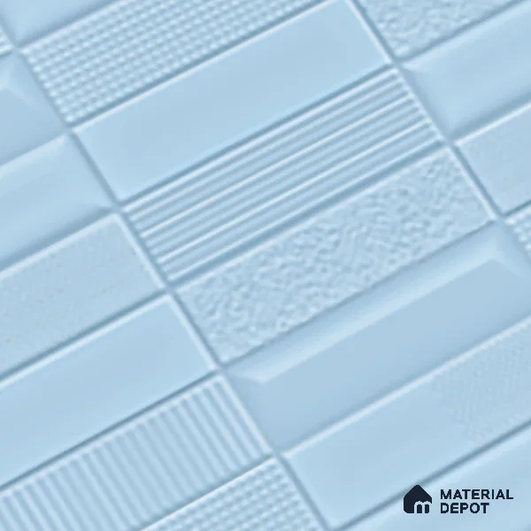 TL 00699 B Oceanic Surfer Series Navy Blue Matte Finish 4 ft x 2 ft Full Body Vitrified Tile - 9 mm (Sample)