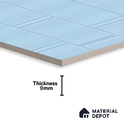 TL 00699 C Oceanic Surfer Series Aqua Blue Matte Finish 4 ft x 2 ft Full Body Vitrified Tile - 9 mm