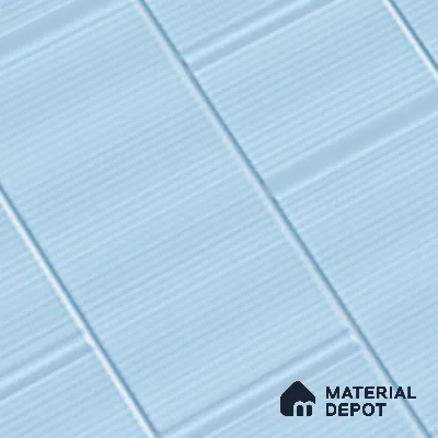 TL 00699 C Oceanic Surfer Series Aqua Blue Matte Finish 4 ft x 2 ft Full Body Vitrified Tile - 9 mm