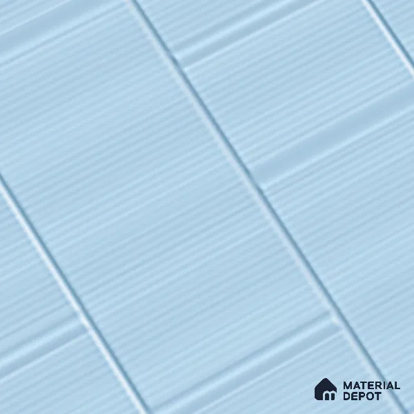 TL 00699 C Oceanic Surfer Series Aqua Blue Matte Finish 4 ft x 2 ft Full Body Vitrified Tile - 9 mm
