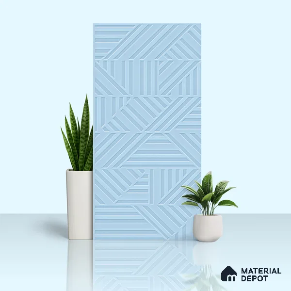 TL 00699 E Oceanic Surfer Series Marine Blue Matte Finish 4 ft x 2 ft Full Body Vitrified Tile - 9 mm (Sample)
