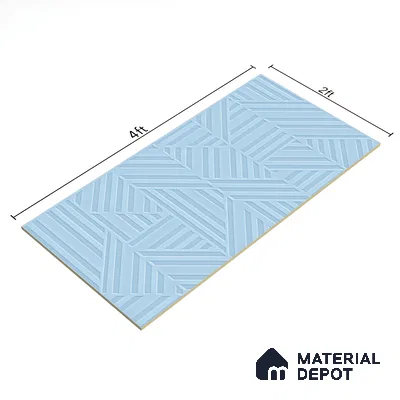 TL 00699 E Oceanic Surfer Series Marine Blue Matte Finish 4 ft x 2 ft Full Body Vitrified Tile - 9 mm (Sample)