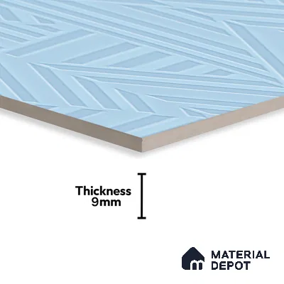 TL 00699 E Oceanic Surfer Series Marine Blue Matte Finish 4 ft x 2 ft Full Body Vitrified Tile - 9 mm (Sample)
