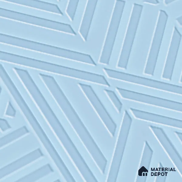 TL 00699 E Oceanic Surfer Series Marine Blue Matte Finish 4 ft x 2 ft Full Body Vitrified Tile - 9 mm (Sample)