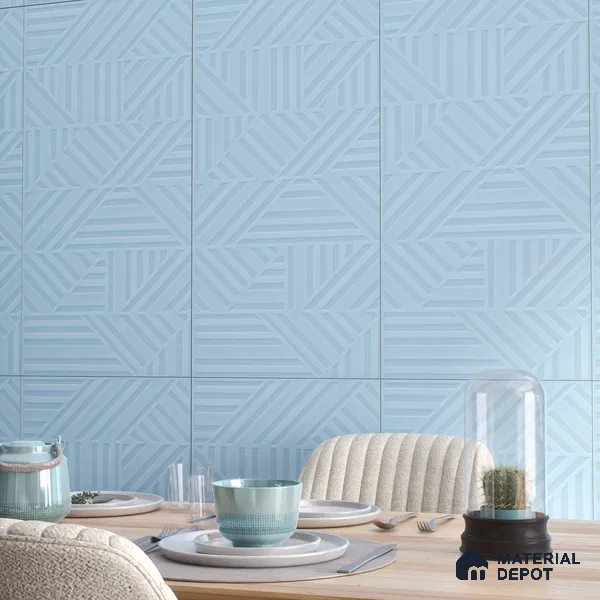 TL 00699 E Oceanic Surfer Series Marine Blue Matte Finish 4 ft x 2 ft Full Body Vitrified Tile - 9 mm (Sample)