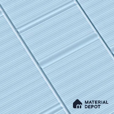 TL 00699 G Oceanic Surfer Series Pattern 6 Blue Chrome Finish 4 ft x 2 ft Full Body Vitrified Tile - 9 mm (Sample)