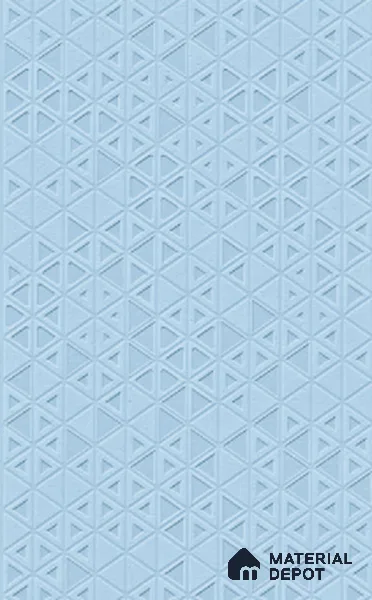 TL 00699 H Oceanic Surfer Series Pattern 7 Blue Chrome Finish 4 ft x 2 ft Full Body Vitrified Tile - 9 mm (Sample)