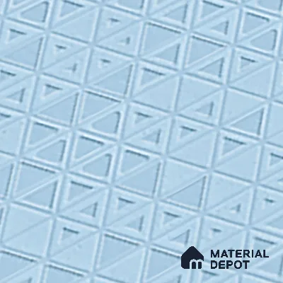 TL 00699 H Oceanic Surfer Series Pattern 7 Blue Chrome Finish 4 ft x 2 ft Full Body Vitrified Tile - 9 mm (Sample)