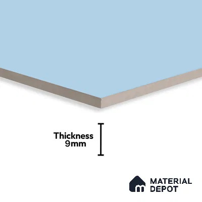 TL 00699 Oceanic Surfer Series Sky Blue Matte Finish 4 ft x 2 ft Full Body Vitrified Tile - 9 mm (Sample)