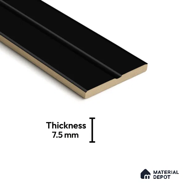 Subway Fluted Wall Tile TL 04960 B Elegancia Knight Rider 12 x 4 inch Ceramic Matte Finish - 7.5 mm | Suitable for Highlighter Walls, Foyer, Bathroom, Kitchen Wall & Backsplashes