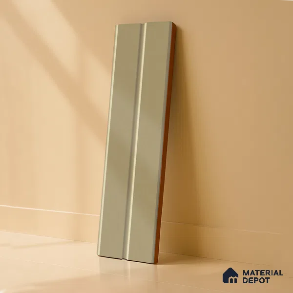 Subway Fluted Wall Tile TL 04960 C Elegancia Florentine Brown 12 x 4 inch Ceramic Matte Finish - 7.5 mm | Suitable for Highlighter Walls, Foyer, Bathroom, Kitchen Wall & Backsplashes