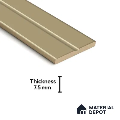 Subway Fluted Wall Tile TL 04960 C Elegancia Florentine Brown 12 x 4 inch Ceramic Matte Finish - 7.5 mm | Suitable for Highlighter Walls, Foyer, Bathroom, Kitchen Wall & Backsplashes