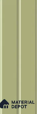 Subway Fluted Wall Tile TL 04960 E Elegancia Parrot Green 12 x 4 inch Ceramic Matte Finish - 7.5 mm | Suitable for Highlighter Walls, Foyer, Bathroom, Kitchen Wall & Backsplashes (Sample)