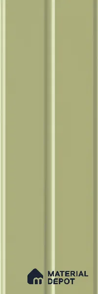 Subway Fluted Wall Tile TL 04960 E Elegancia Parrot Green 12 x 4 inch Ceramic Matte Finish - 7.5 mm | Suitable for Highlighter Walls, Foyer, Bathroom, Kitchen Wall & Backsplashes (Sample)