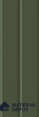 Subway Fluted Wall Tile TL 04960 F Elegancia Dark Green 12 x 4 inch Ceramic Matte Finish - 7.5 mm | Suitable for Highlighter Walls, Foyer, Bathroom, Kitchen Wall & Backsplashes (Sample)