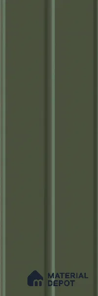 Subway Fluted Wall Tile TL 04960 F Elegancia Dark Green 12 x 4 inch Ceramic Matte Finish - 7.5 mm | Suitable for Highlighter Walls, Foyer, Bathroom, Kitchen Wall & Backsplashes (Sample)