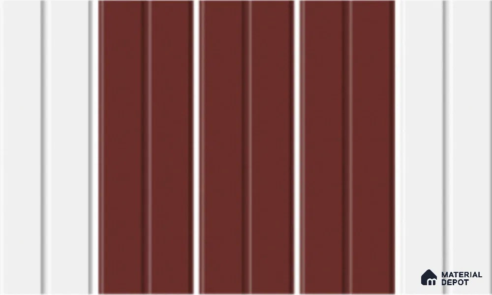Subway Fluted Wall Tile TL 04960 G Elegancia Terracota Rosa 12 x 4 inch Ceramic Matte Finish - 7.5 mm | Suitable for Highlighter Walls, Foyer, Bathroom, Kitchen Wall & Backsplashes (Sample)