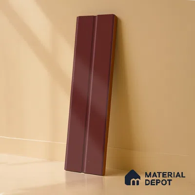 Subway Fluted Wall Tile TL 04960 G Elegancia Terracota Rosa 12 x 4 inch Ceramic Matte Finish - 7.5 mm | Suitable for Highlighter Walls, Foyer, Bathroom, Kitchen Wall & Backsplashes (Sample)