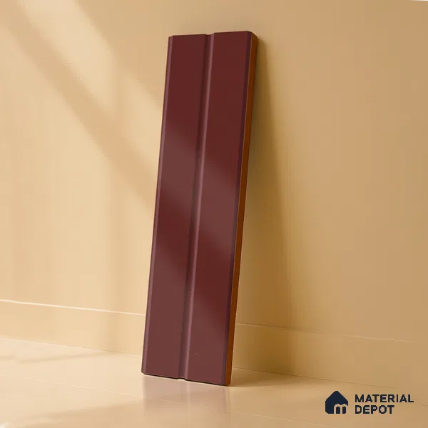 Subway Fluted Wall Tile TL 04960 G Elegancia Terracota Rosa 12 x 4 inch Ceramic Matte Finish - 7.5 mm | Suitable for Highlighter Walls, Foyer, Bathroom, Kitchen Wall & Backsplashes (Sample)