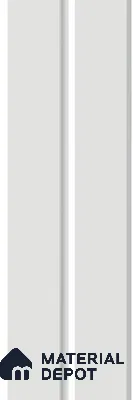 Subway Fluted Wall Tile TL 04960 Elegancia White Thassos 12 x 4 inch Ceramic Matte Finish - 7.5 mm | Suitable for Highlighter Walls, Foyer, Bathroom, Kitchen Wall & Backsplashes