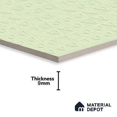 TL 00697 D Oliva Verde Series Pattern 3 Green Matte Finish 4 ft x 2 ft Full Body Vitrified Tile - 9 mm (Sample)