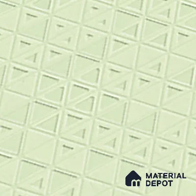 TL 00697 H Oliva Verde Series Pattern 7 Green Chrome Finish 4 ft x 2 ft Full Body Vitrified Tile - 9 mm (Sample)