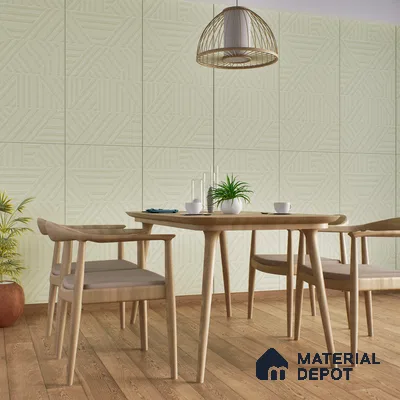 TL 00697 Oliva Verde Series Pattern 8 Green Chrome Finish 4 ft x 2 ft Full Body Vitrified Tile - 9 mm (Sample)