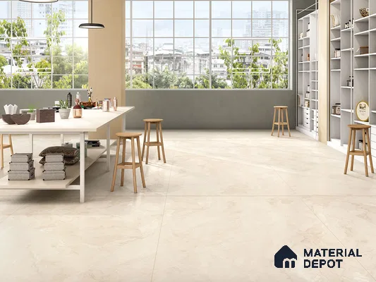 TL 01004 A Olmpiya Beige 1800 x 1200 Lux Surface Carving Matte Finish Tile - 9 mm (Sample)