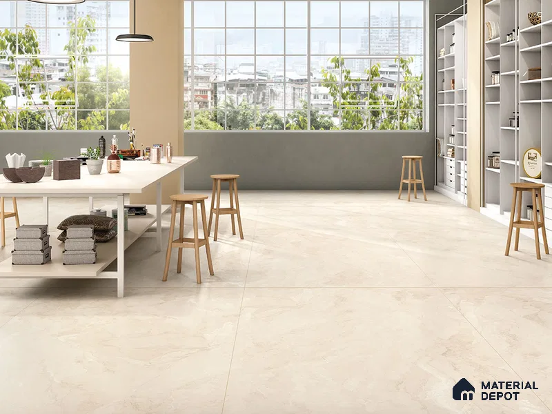 TL 01004 A Olmpiya Beige 1800 x 1200 Lux Surface Carving Matte Finish Tile - 9 mm (Sample)
