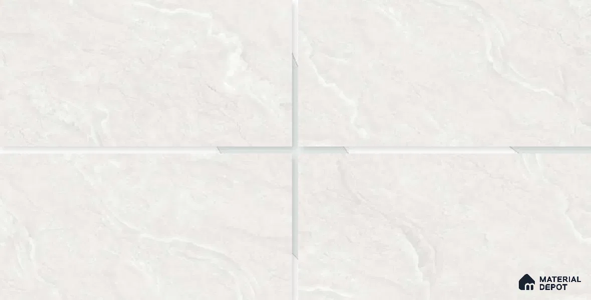 Marble Floor & Wall Tile TL 02214 Omani Grey 4 ft x 2 ft Glossy Finish Vitrified Tile - 9 mm (Random 3)