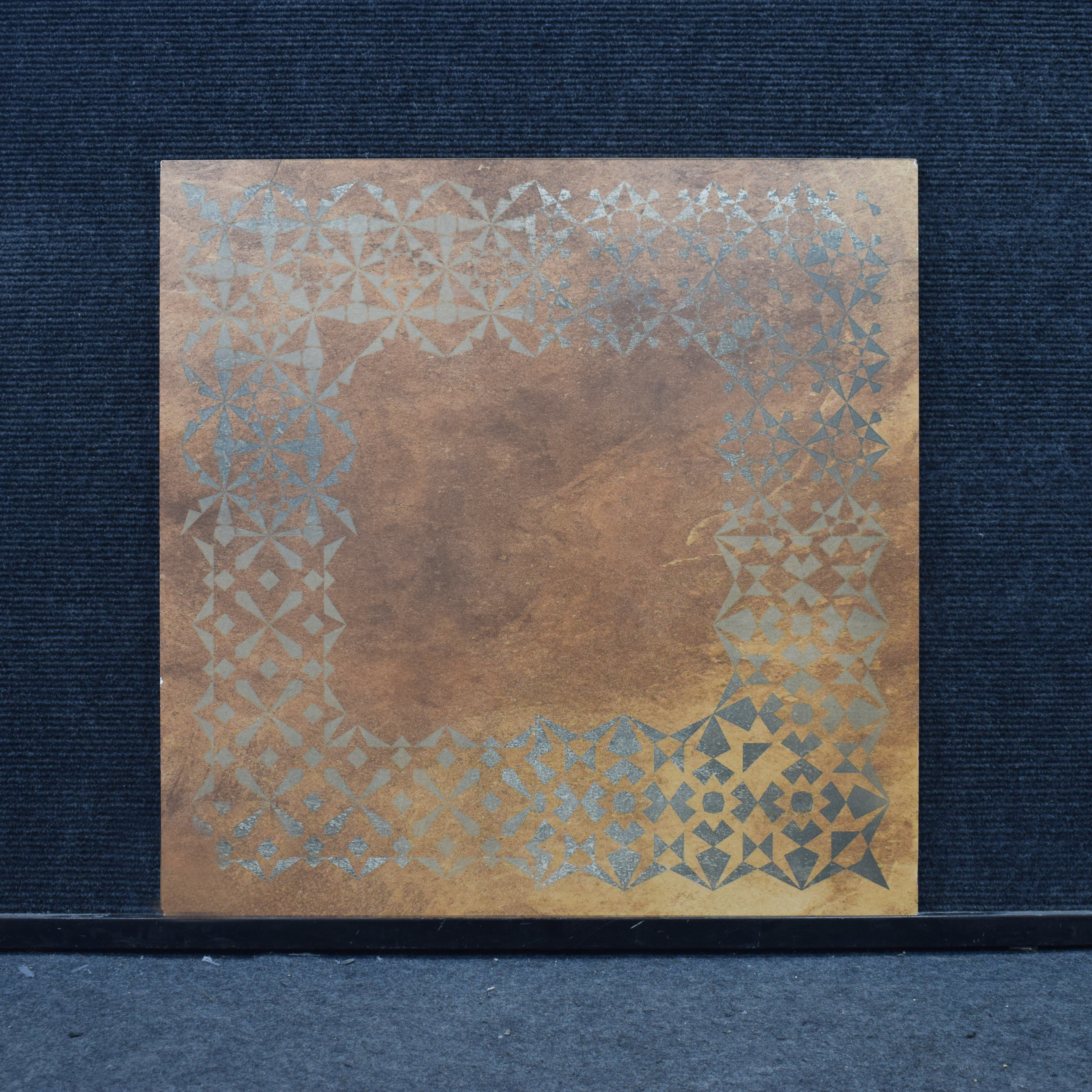TL 00891 B Ontario Moccasin Decor 600 x 600 mm Carving Matte Finish Tile (Sample)