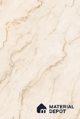 Large Format Marble Floor & Wall Tile TL 02254 B Opera Peanut 6 ft x 4 ft Glossy Finish Vitrified Tile - 9 mm | Suitable For Living Room, Bedroom, Office | Adhesive and Spacers Must be Used During Installation