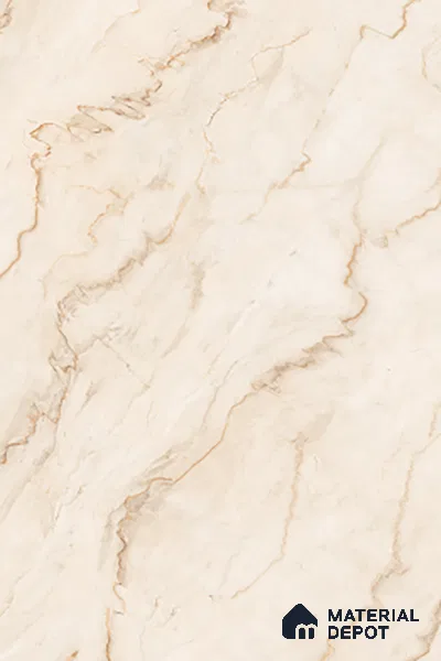 Large Format Marble Floor & Wall Tile TL 02254 B Opera Peanut 6 ft x 4 ft Glossy Finish Vitrified Tile - 9 mm | Suitable For Living Room, Bedroom, Office | Adhesive and Spacers Must be Used During Installation