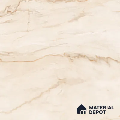 Large Format Marble Floor & Wall Tile TL 02254 B Opera Peanut 6 ft x 4 ft Glossy Finish Vitrified Tile - 9 mm | Suitable For Living Room, Bedroom, Office | Adhesive and Spacers Must be Used During Installation