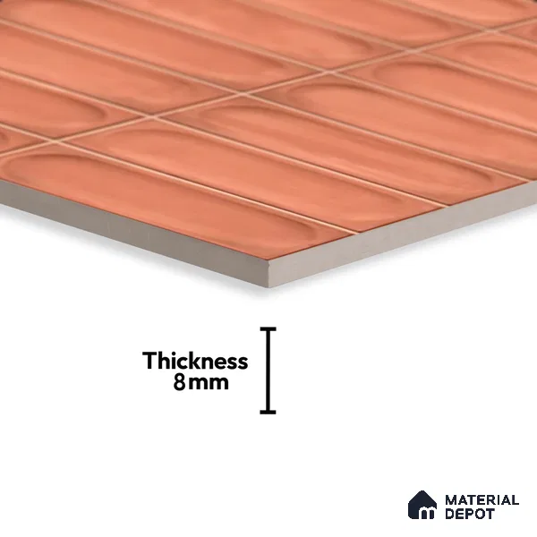Highlighter Wall Tile TL 06540 C Lorient Fenta 2 ft x 1 ft Ceramic Matte Finish - 8 mm | Suitable for Living Room, Kitchen & Bathroom (Sample)