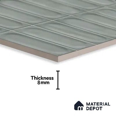 Highlighter Wall Tile TL 06540 D Lorient Aqua 2 ft x 1 ft Ceramic Matte Finish - 8 mm | Suitable for Living Room, Kitchen & Bathroom (Sample)