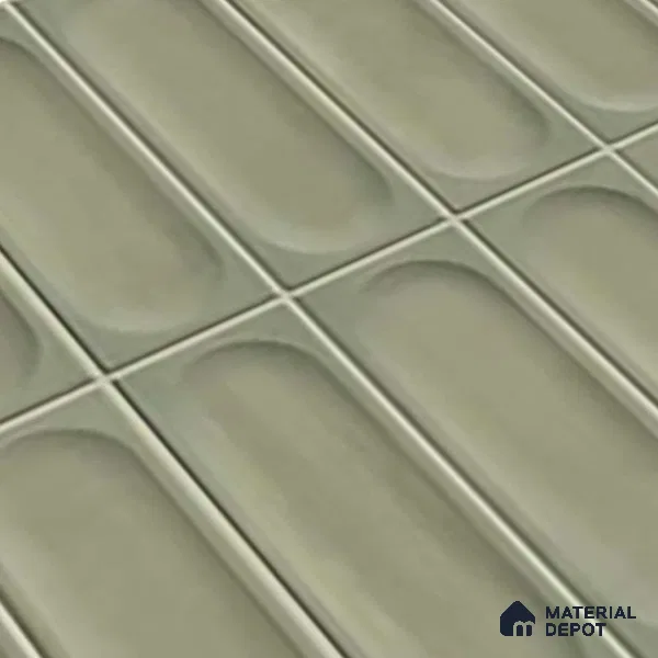 Highlighter Wall Tile TL 06540 E Lorient Green 2 ft x 1 ft Ceramic Matte Finish - 8 mm | Suitable for Living Room, Kitchen & Bathroom (Sample)