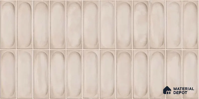 Highlighter Wall Tile TL 06540 F Lorient Gris 2 ft x 1 ft Ceramic Matte Finish - 8 mm | Suitable for Living Room, Kitchen & Bathroom (Sample)