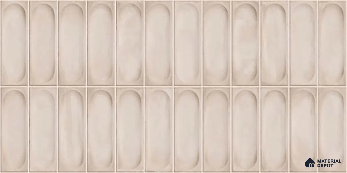Highlighter Wall Tile TL 06540 F Lorient Gris 2 ft x 1 ft Ceramic Matte Finish - 8 mm | Suitable for Living Room, Kitchen & Bathroom (Sample)