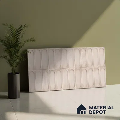 Highlighter Wall Tile TL 06540 F Lorient Gris 2 ft x 1 ft Ceramic Matte Finish - 8 mm | Suitable for Living Room, Kitchen & Bathroom (Sample)